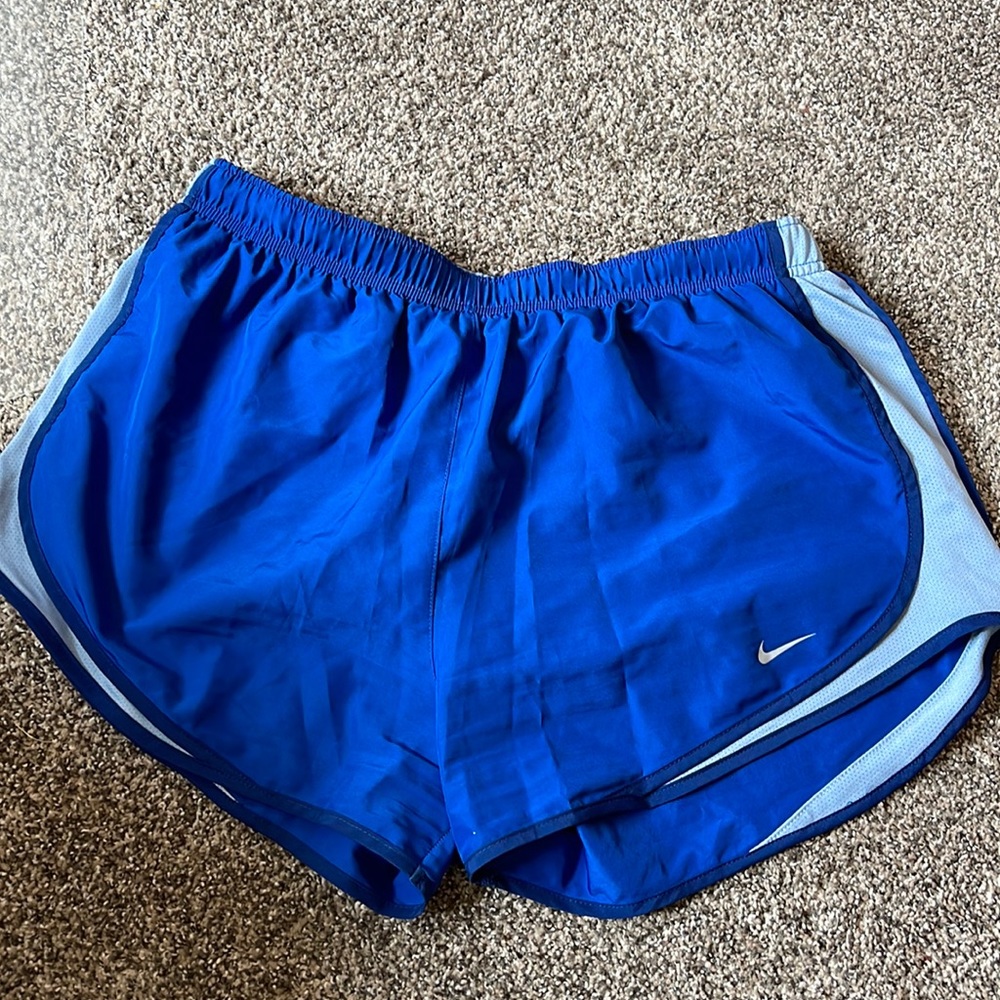 blue nike shorts